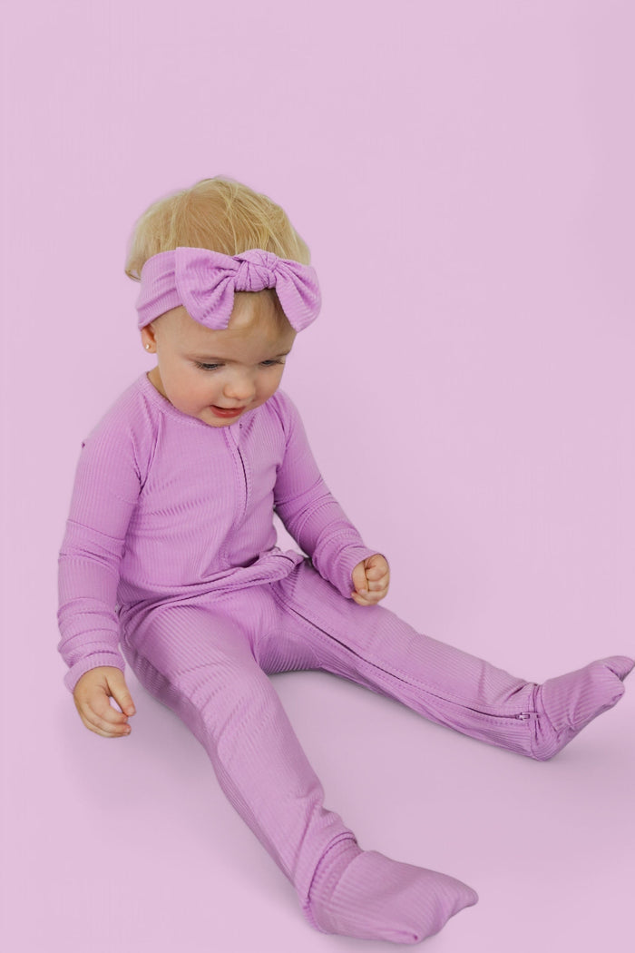 FOREVER LILAC RIB DREAM ROMPER