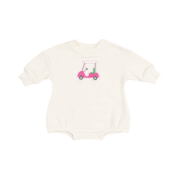 French Terry Sweatshirt Bubble with Chenille Patch - Golf Cart French Terry