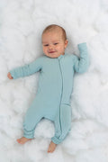 HAZY BLUE RIB DREAM ROMPER