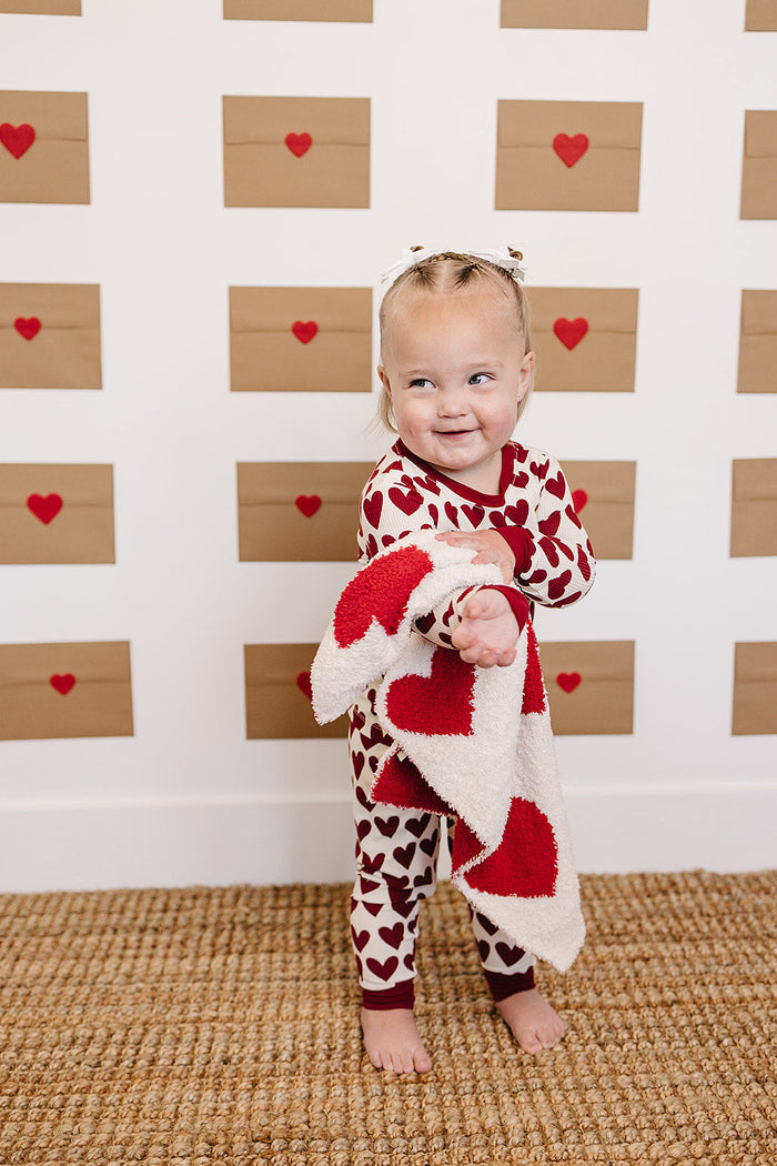 Hearts Plush Blanket