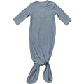Heather Grey Ribbed Bamboo Knot Gown