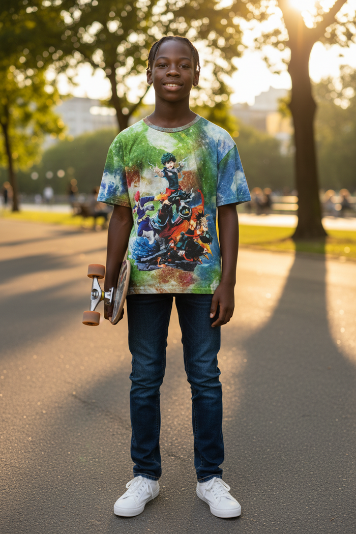 Hero Academy Style Graphic T-Shirt –Mens &  Unisex Casual Tee