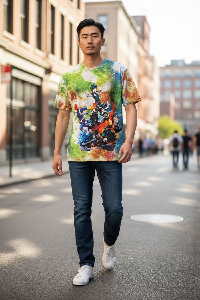 Hero Academy Style Graphic T-Shirt –  Unisex Casual Tee