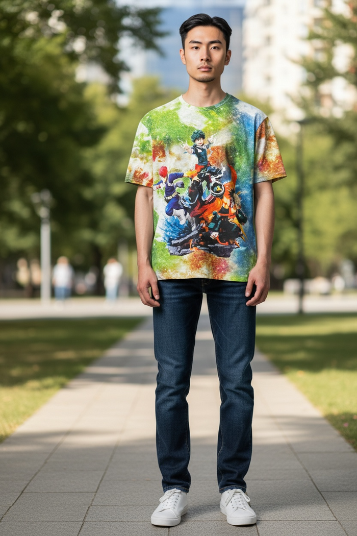 Hero Academy Style Graphic T-Shirt –  Unisex Casual Tee