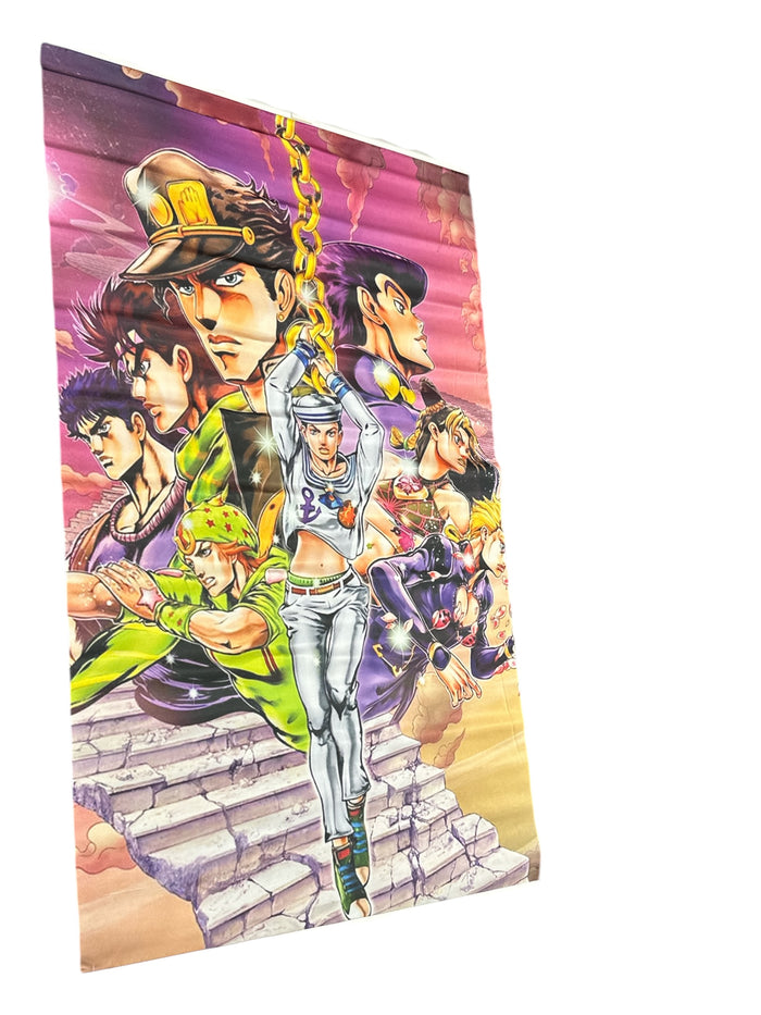 Hero Stand Fabric Poster (34”) + Mini Figure (4”) | Fan-Style Combo Set