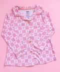 HOPPITY BLUSH CHECKERS GIRL'S DREAM GOWN