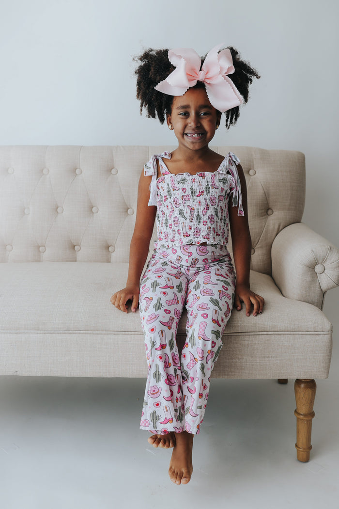 HOWDY VALENTINE EXCLUSIVE DREAM SMOCKED FLARE SET