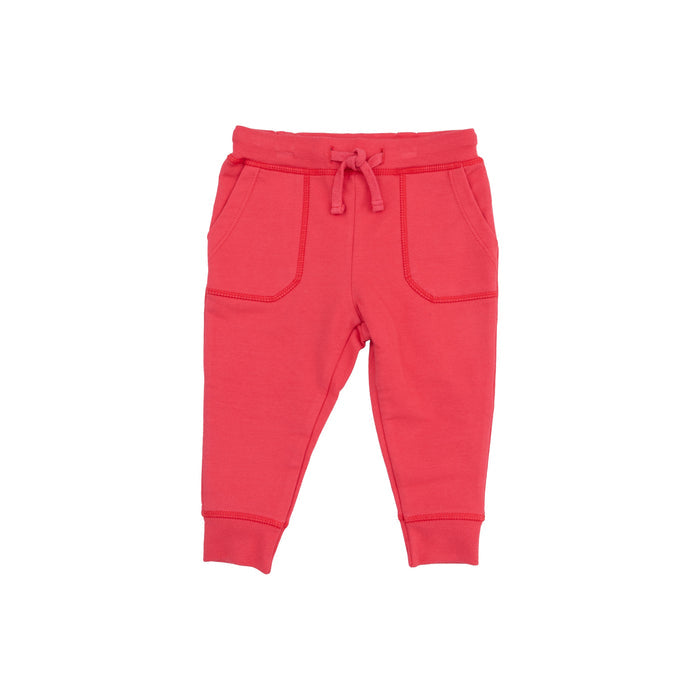 Jogger Pant - Red French Terry