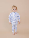 Jogger Set | Blue Flowers