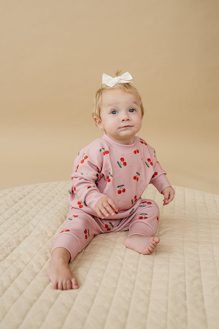 Jogger Set | Blush & Cherry