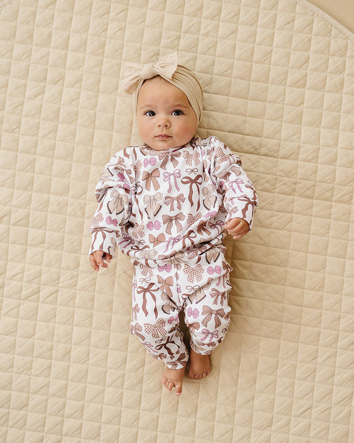 Jogger Set | Mocha Bows