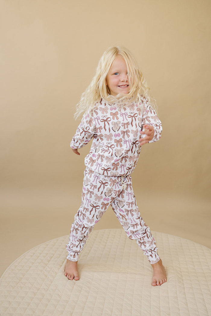 Jogger Set | Mocha Bows