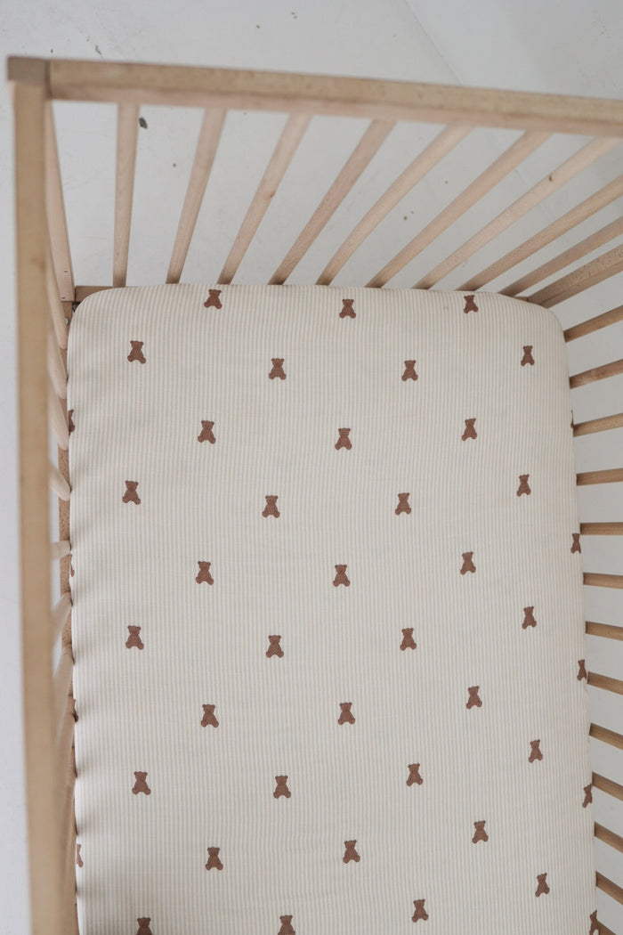 Muslin Crib Sheet | Teddy