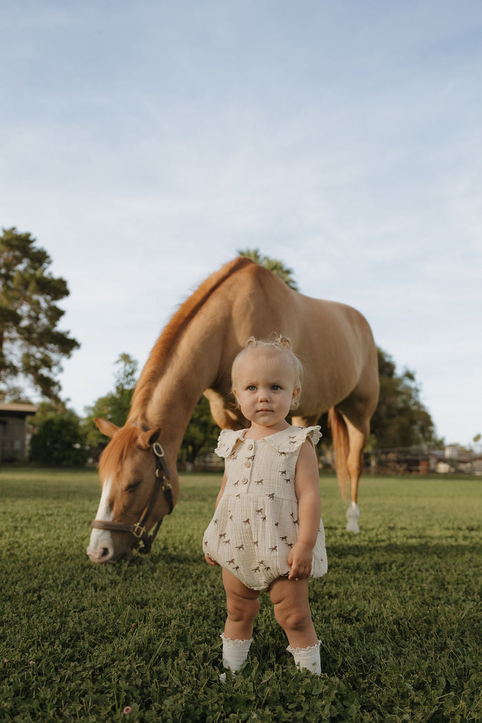 Muslin Romper | Wild Horses