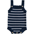 Nautical Stripe Knit Bubble Romper