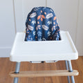 Navy Leaves IKEA Antilop Cushion Cover