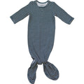 Navy Stripes Bamboo Knot Gown