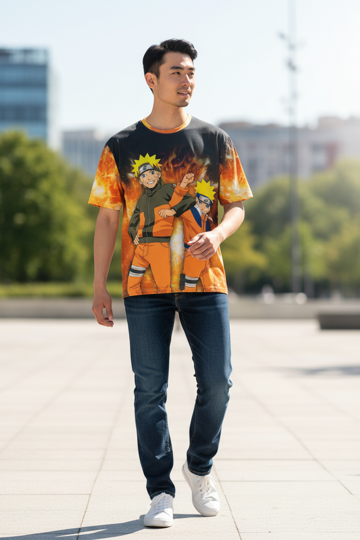 Ninja Warrior Style Graphic T-Shirt – Casual Tee for Anime Lover
