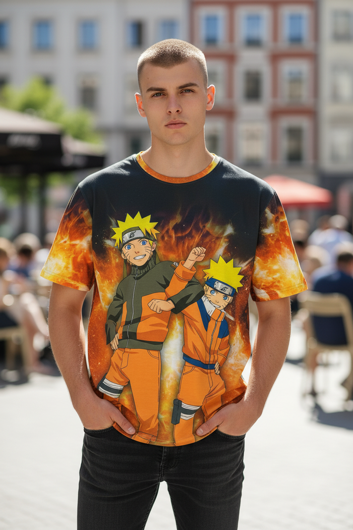 Ninja Warrior Style Graphic T-Shirt – Casual Tee for Anime Lover