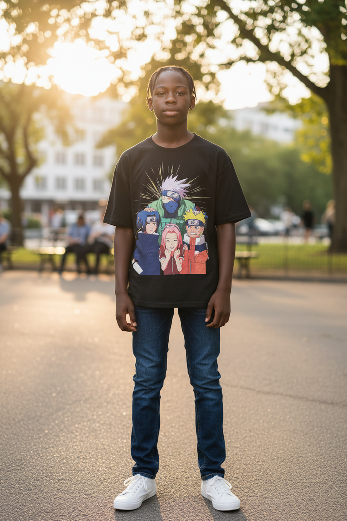 Ninja Warrior Style Graphic T-Shirt – Casual Tee for Anime Lover