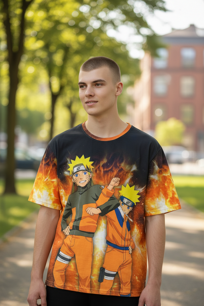 Ninja Warrior Style Graphic T-Shirt – Casual Tee for Anime Lover