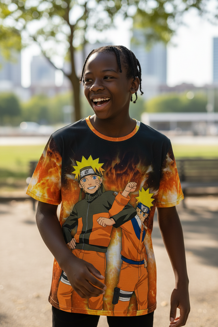 Ninja Warrior Style Graphic T-Shirt – Casual Tee for Anime Lover