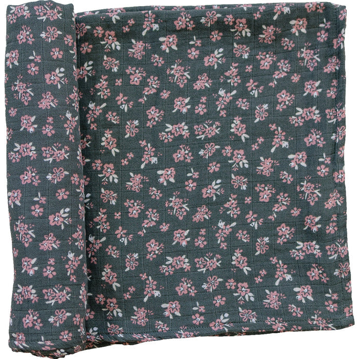 Olive Bloom Muslin Swaddle Blanket