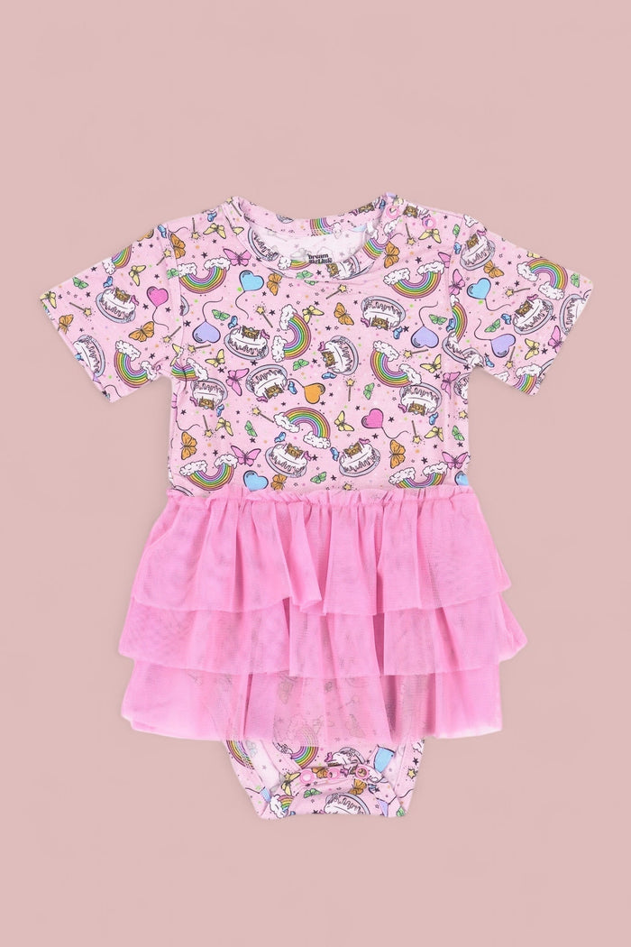 ONCE UPON A BIRTHDAY DREAM TUTU  BODYSUIT DRESS