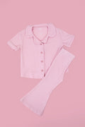 PINK ROSE DREAM GIRL'S FLARE SET