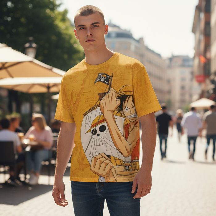 Pirate Adventure Style Graphic T-Shirt – Trendy Tee for Men
