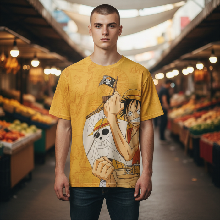 Pirate Adventure Style Graphic T-Shirt – Trendy Tee for Men