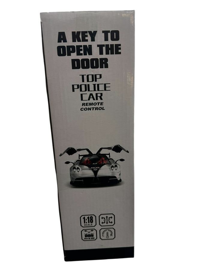 Police-Graffiti Speed RC Car – 1:18 Scale High-Speed Action!