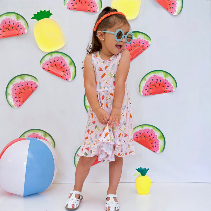 POOLSIDE PARTY DREAM RUFFLE DRESS