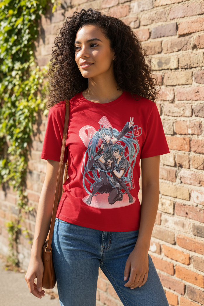 Pop Star Style Graphic T-Shirt – Casual Tee for Anime Lover