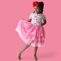 RED, WHITE AND BOWS DREAM TUTU DRESS