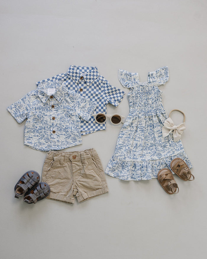 Santorini Smocked Dress