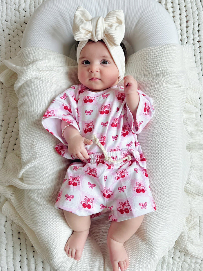 Shorts Set | Checkered Cherry