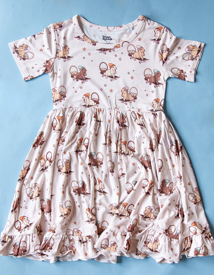 SKATING EGG HUNT DREAM RUFFLE DRESS