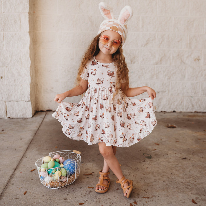 SKATING EGG HUNT DREAM RUFFLE DRESS