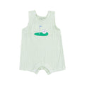 Sleeveless Shortie Romper - Golf Applique
