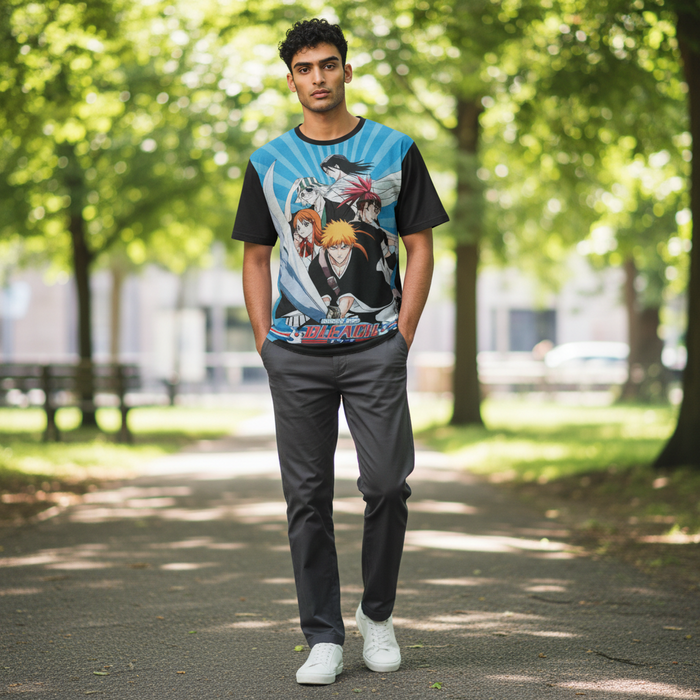 Soul Warrior Anime Style Unisex T-Shirt – Graphic Tee for Anime Lover