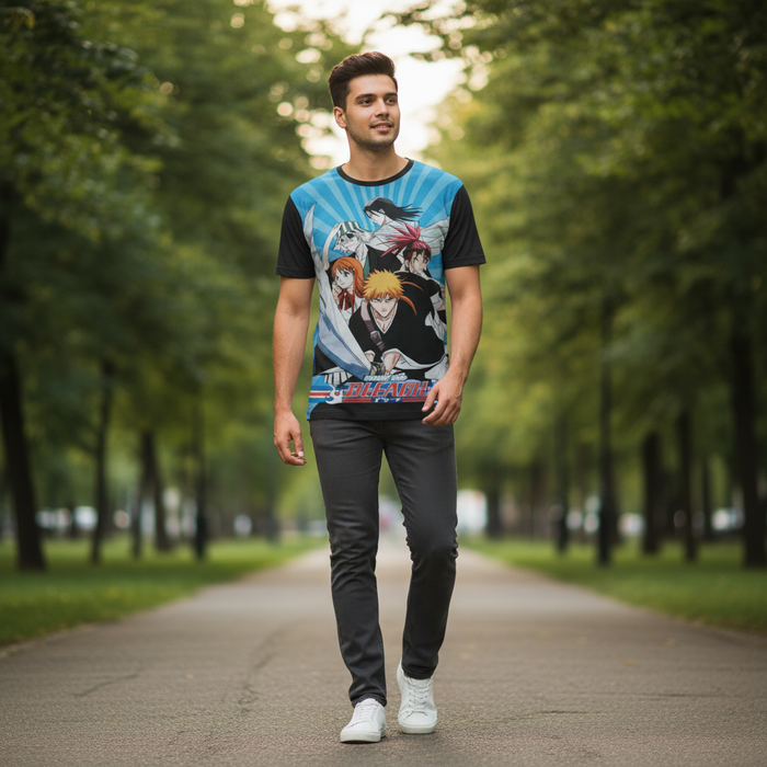 Soul Warrior Anime Style Unisex T-Shirt – Graphic Tee for Anime Lover
