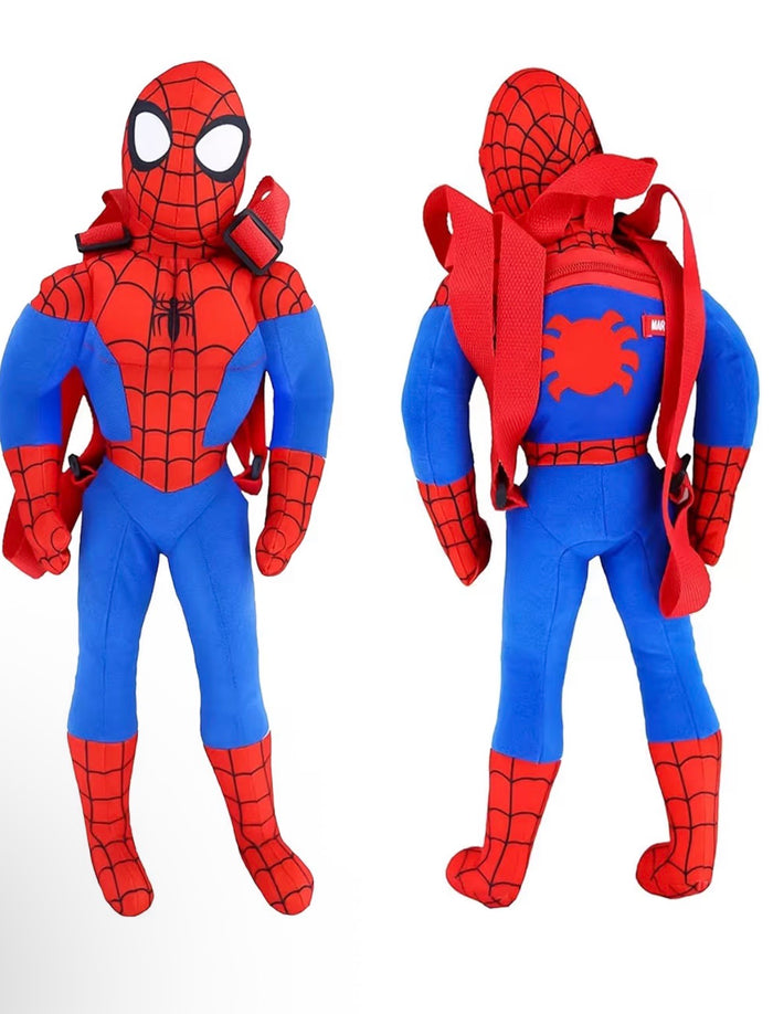 Spider-Man Plush Backpack 19 Inch – Officially Licensed Soft Character Backpack for Kids