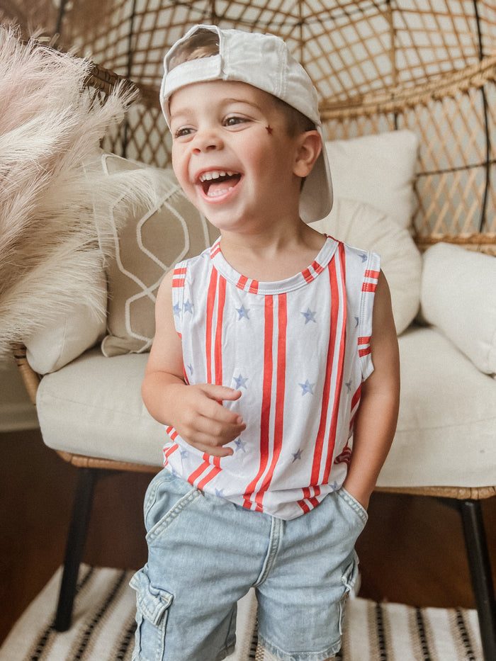 Stars & Stripes Bamboo Tank