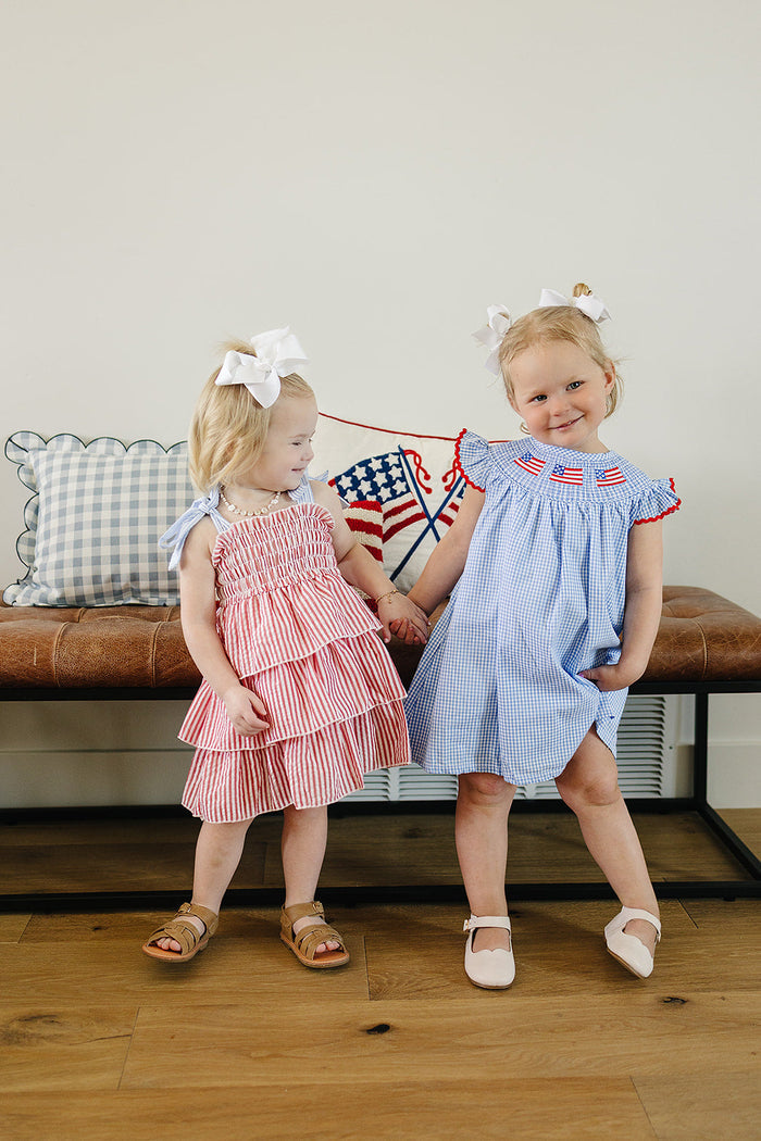 Stripe Ruffle Dress