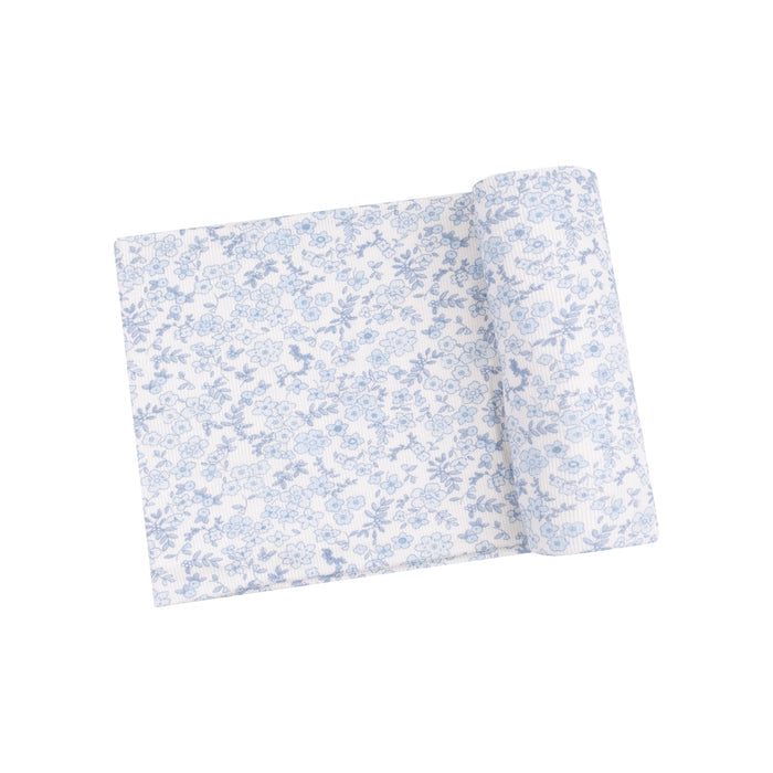Swaddle Blanket - Blue Calico Floral