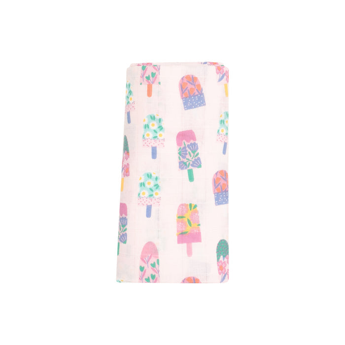 Swaddle Blanket - Floral Popsicles