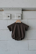 T-Shirt Romper | Espresso