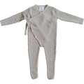 Taupe Knit Wrap Romper
