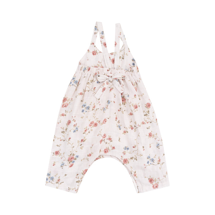 Tie Back Romper - Climbing Roses